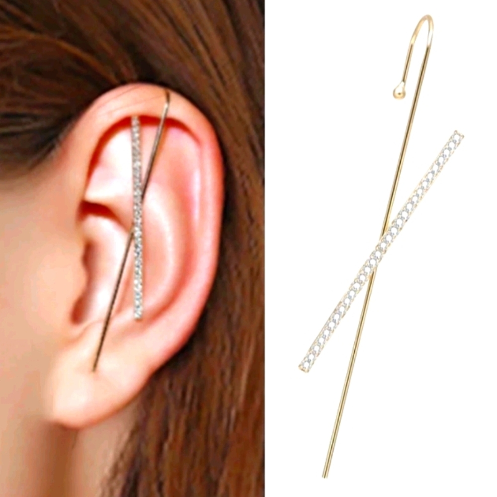 NEW HOT ear needle wrap crawler hook earrings
